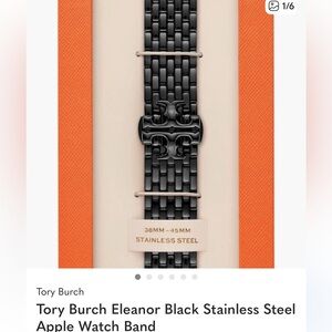 Tory Burch Black Stainless Steel Watch Band,elegant stunning & fun! Comfortable